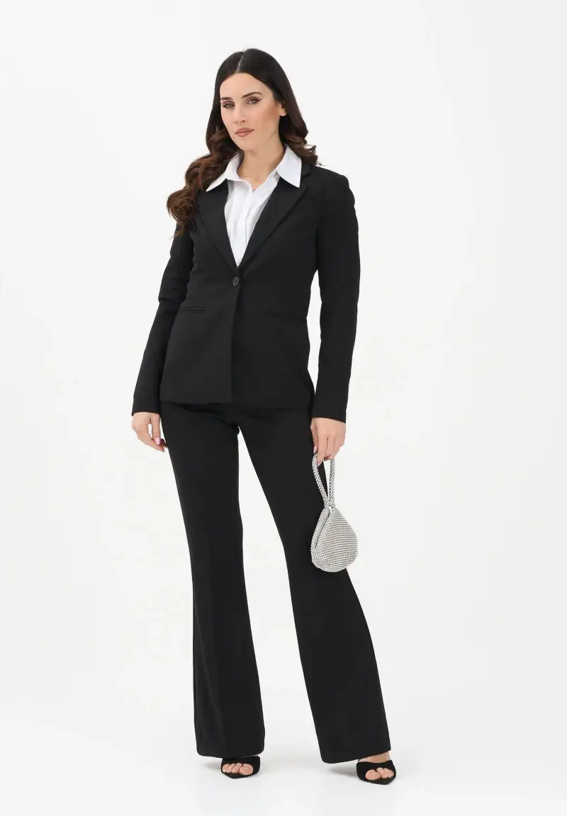 Pantalone elegante nero da donna miniatura 2