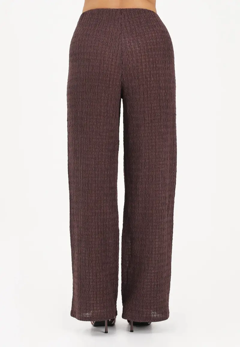 Pantalone marrone da donna miniatura 3