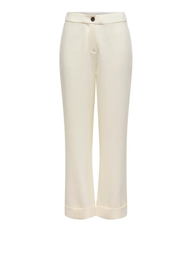 pantalone palazzo only casey hw cropped da donna - bianco