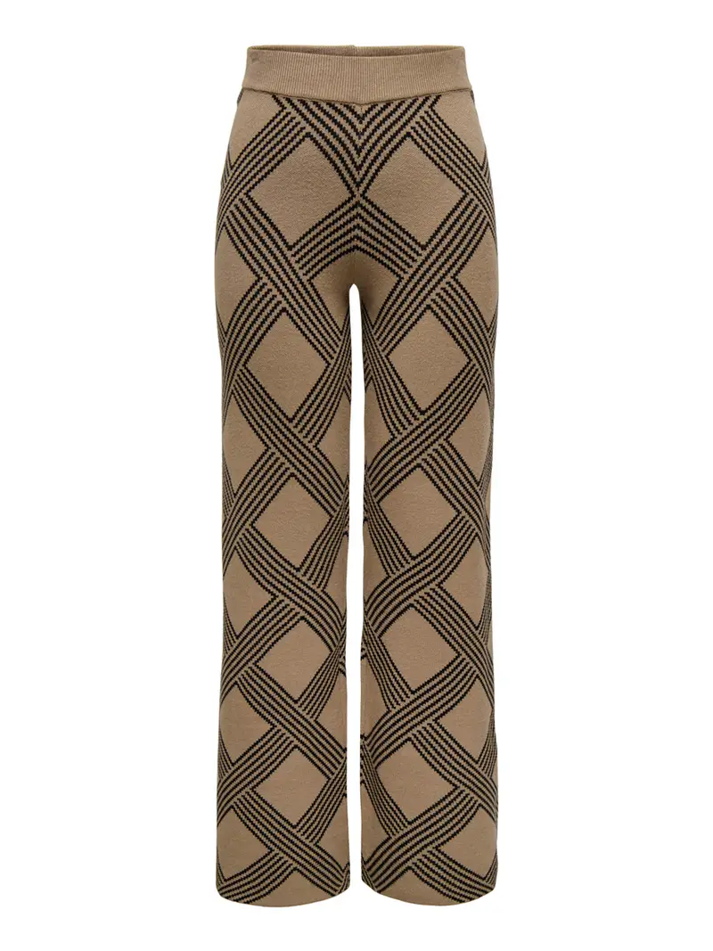 pantalone palazzo only da donna - marrone