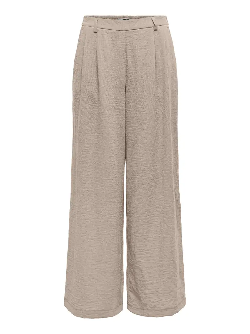 pantalone palazzo only emmia wide da donna - beige