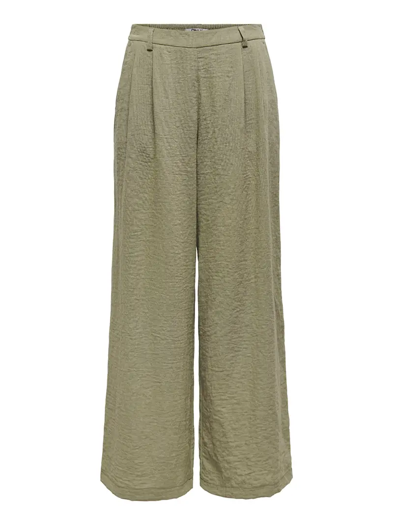 pantalone palazzo only emmia wide da donna - verde