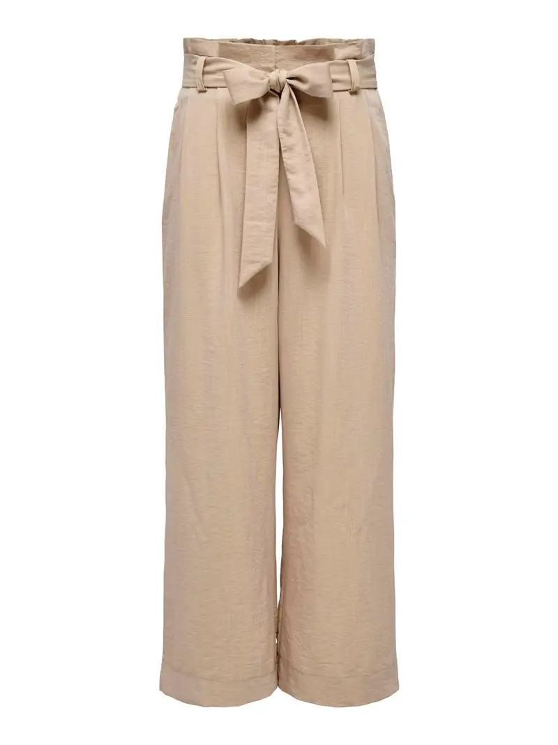 pantalone palazzo only marsa da donna - beige