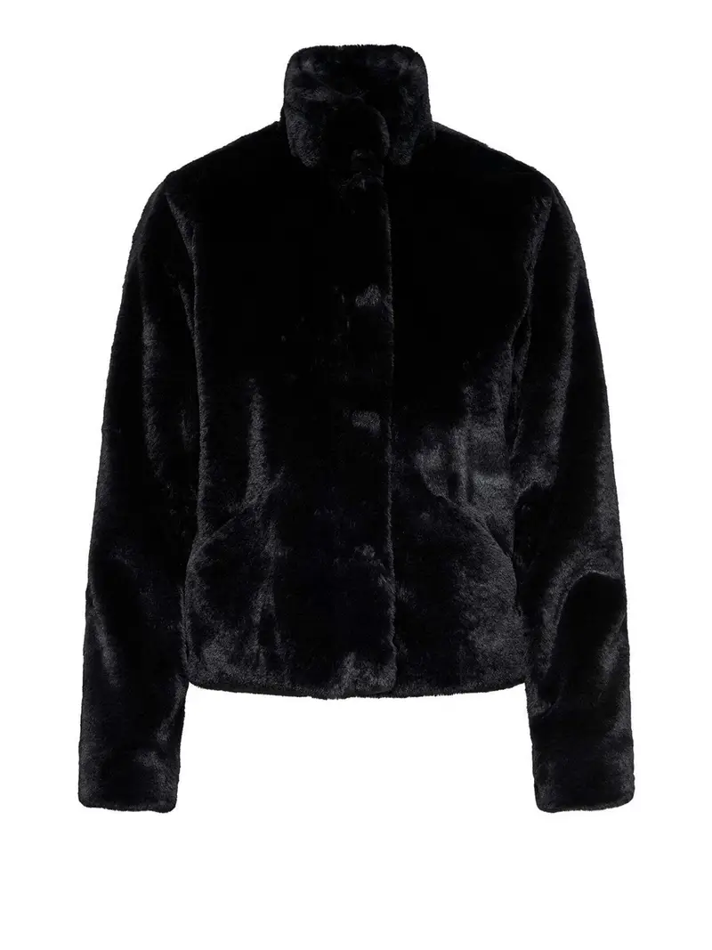 pelliccia only da donna - nero