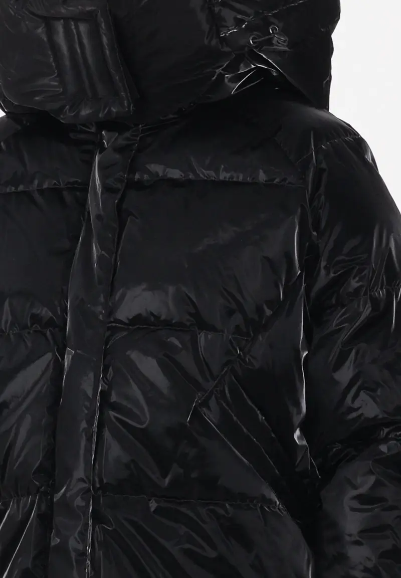 Piumino nero da donna miniatura 3