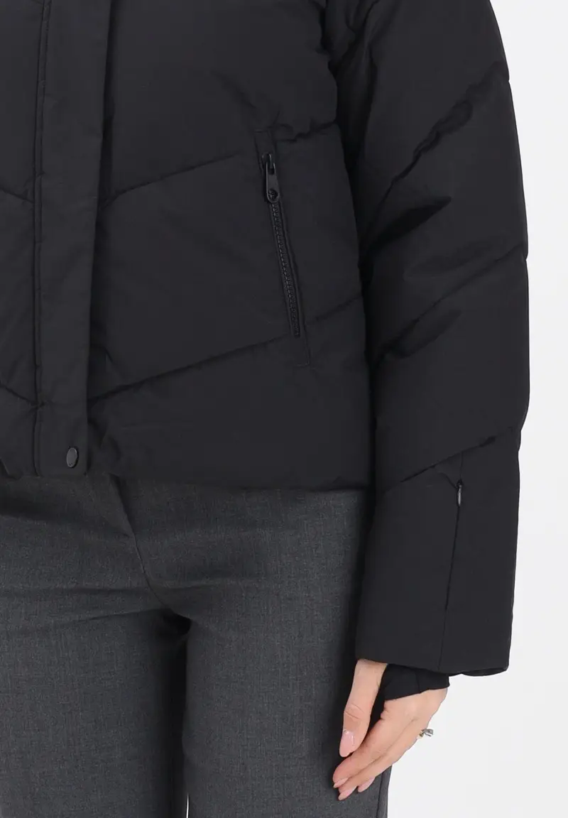 Piumino nero da donna miniatura 3