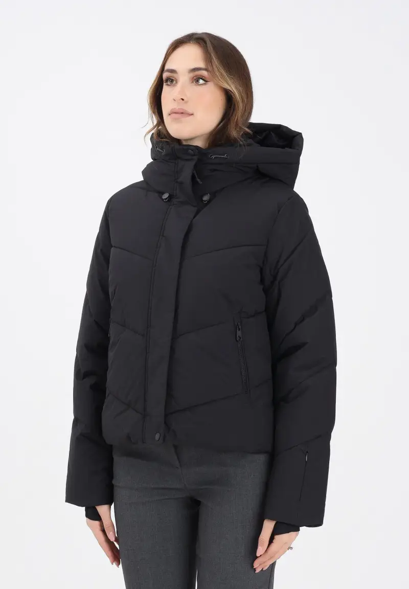 Piumino nero da donna