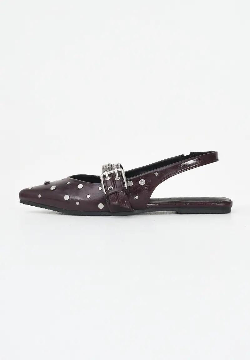 ONLY Sandali bordeaux da donna con borchie