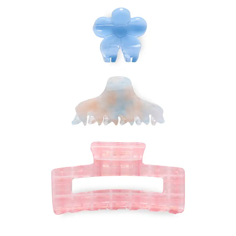 Set di 3 fermagli per capelli ONLY 15340115 Rosa