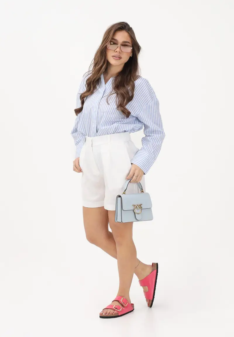 Shorts bianco da donna miniatura 2