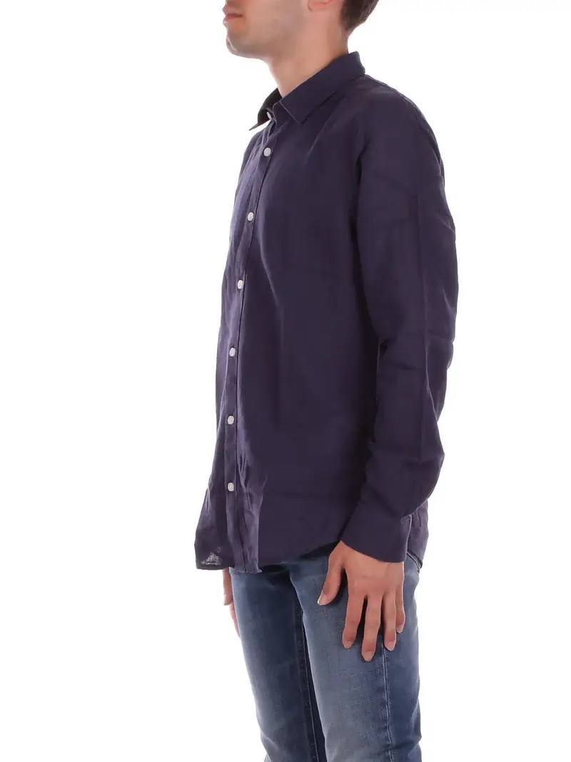 Camicia Uomo ONLY & SONS Blu Onscaiden life ls solid linen miniatura 2