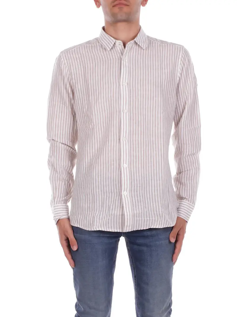 Camicia Uomo ONLY & SONS Chinchilla Onscaiden life ls stripe linen