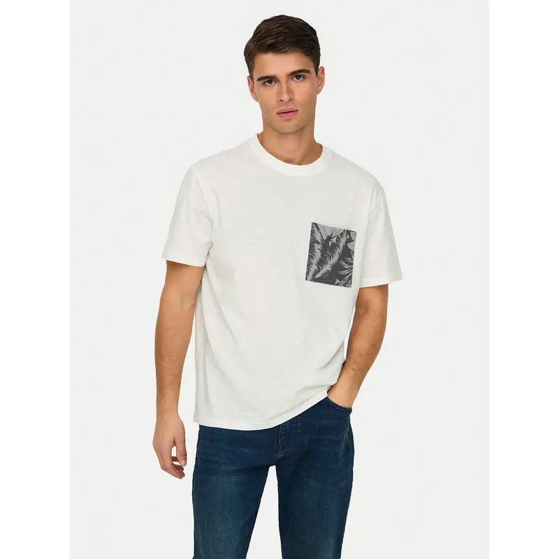 Only & Sons T-shirt Bianco 3219569