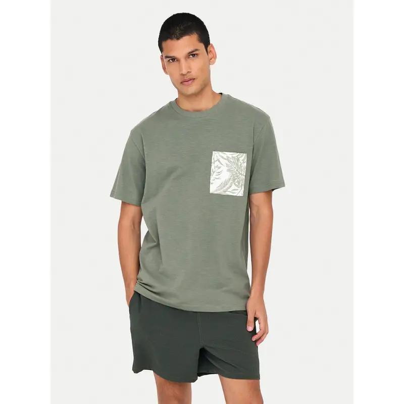 Only & Sons T-shirt Verde 3219568