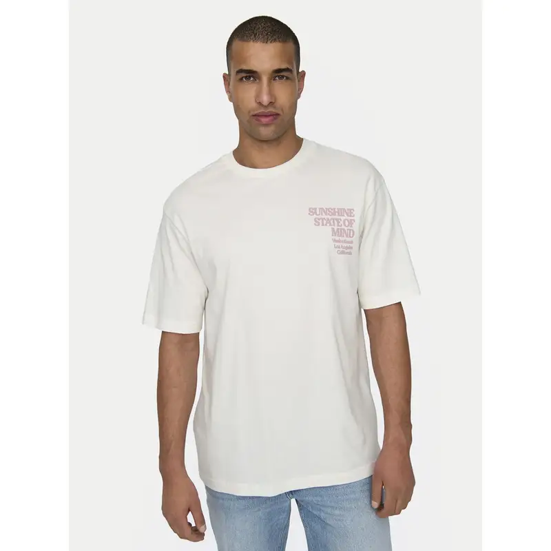 Only & Sons T-shirt Bianco 3467662