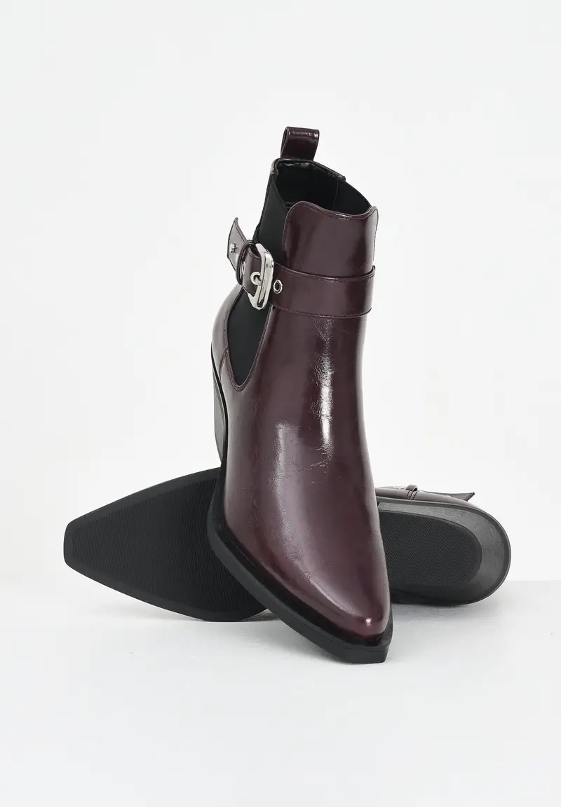 ONLY Stivaletti bordeaux da donna miniatura 3