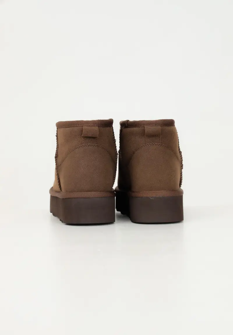 Stivali bassi marroni da donna miniatura 2