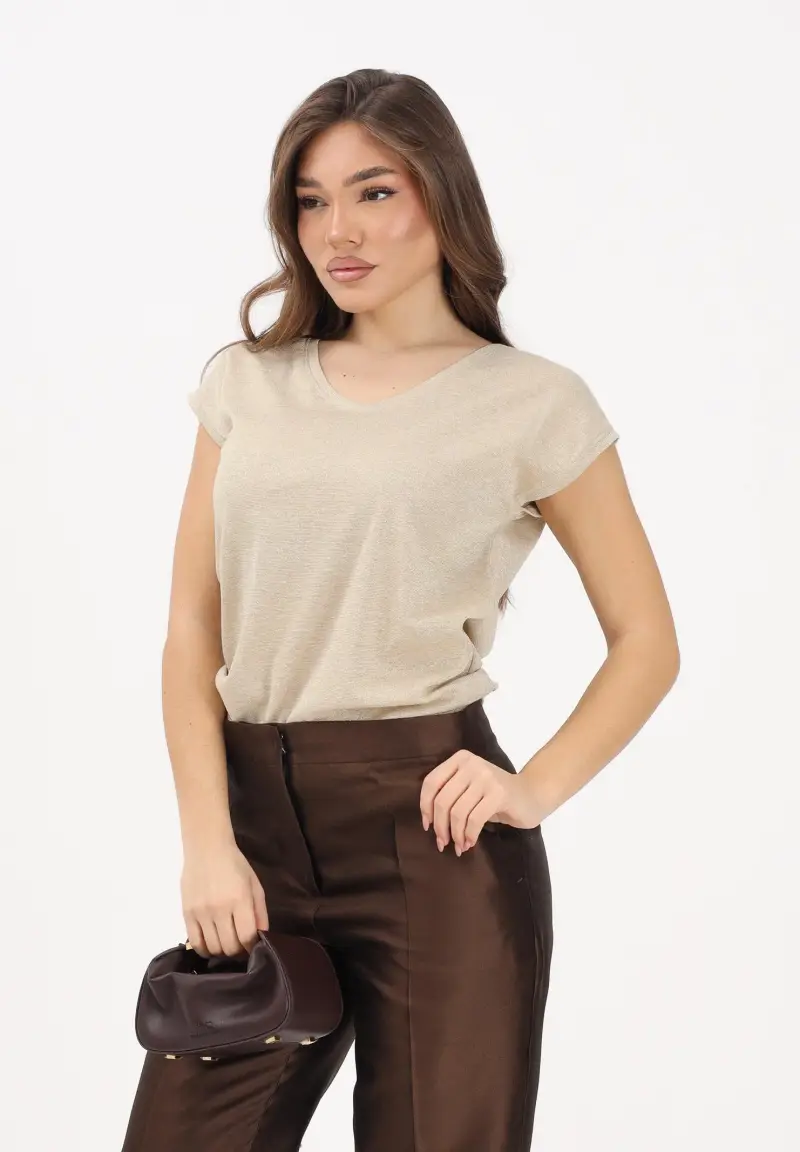 ONLY T-shirt Donna Oro 4323402 miniatura 2