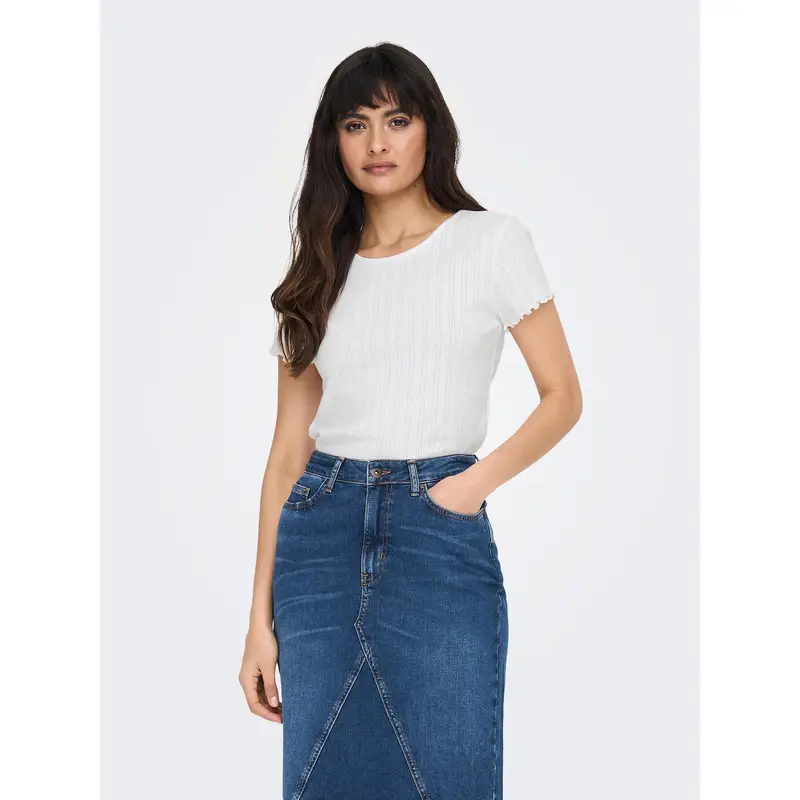 T-shirt Carlotta 15256154 Bianco Tight Fit