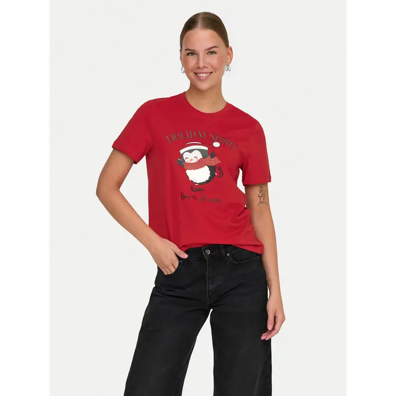 T-shirt Kita 15331069 Rosso Regular Fit