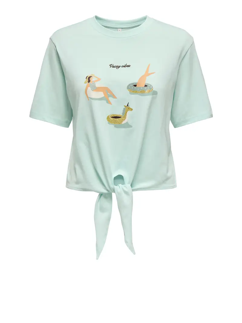 ONLY T-shirt Donna Azzurro 2492156