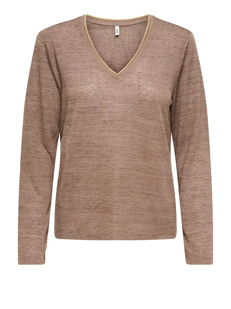ONLY T-shirt Donna Beige 3273348