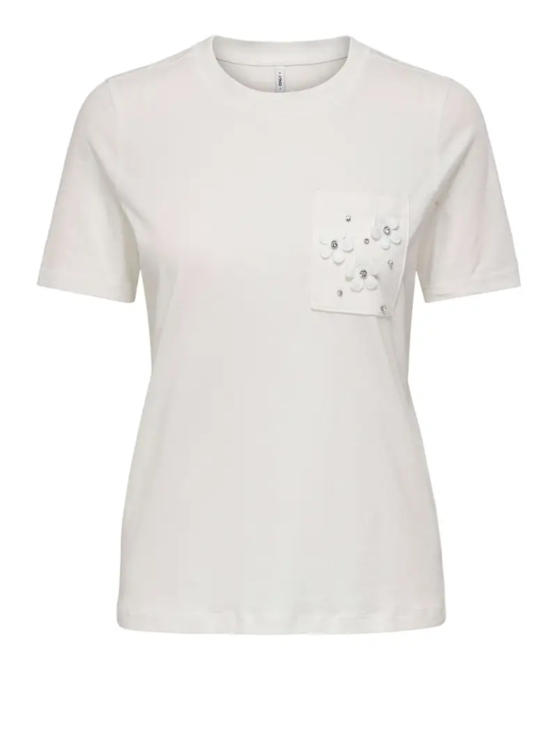 t-shirt only da donna - bianco