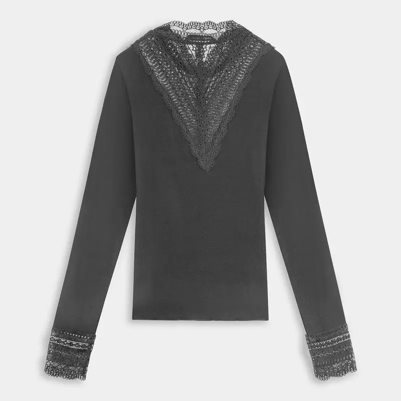 ONLY T-shirt Donna Grigio 4059996 miniatura 2