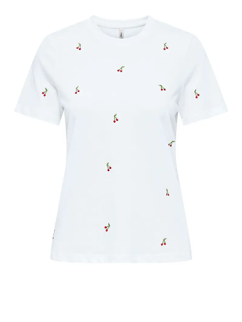 t-shirt only ketty da donna - bianco