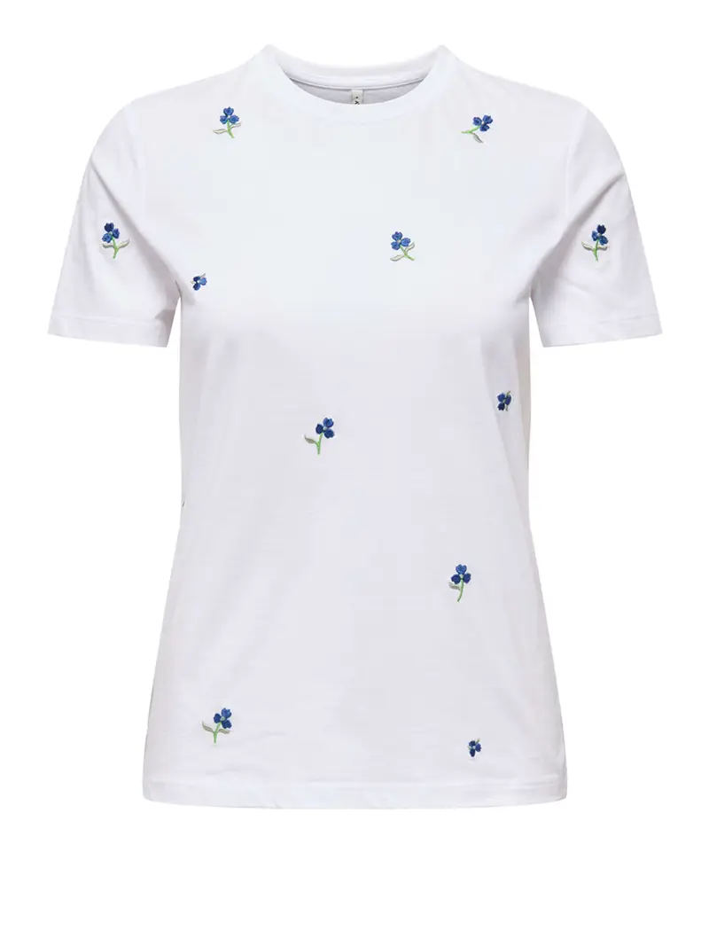 t-shirt only ketty da donna - bianco