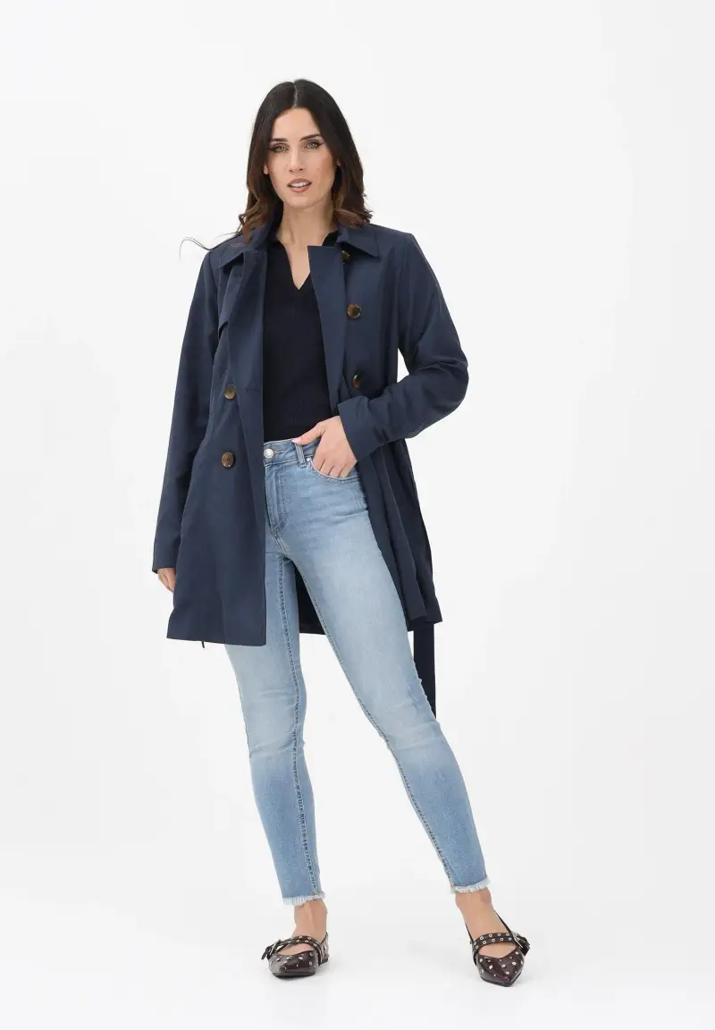 ONLY Trench Donna Blu 4144654 miniatura 2