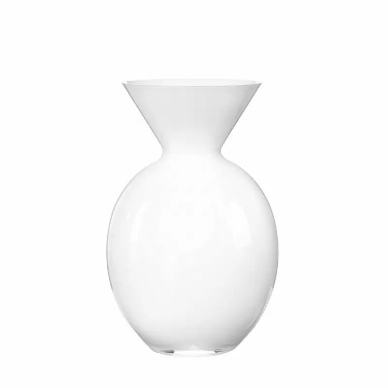 Vaso Pallottino Opale In Vetro H 30 Cm - Onlylux