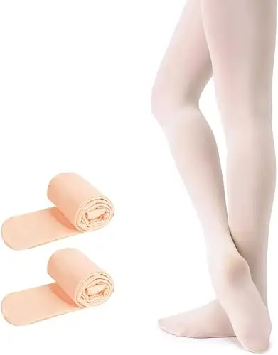ONTYZZ 1 paio di collant per danza classica, 2 paia, rosa, 6