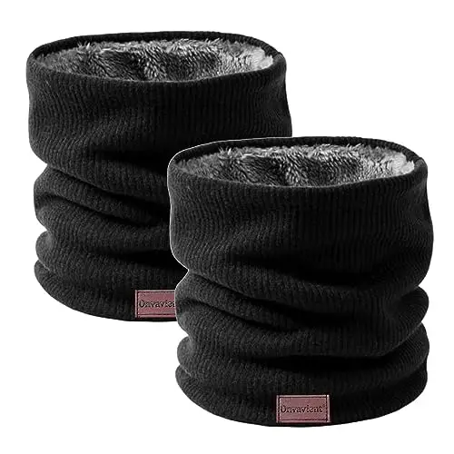 Onvavient Scaldacollo Invernale Uomo, Sciarpa Tubolare Caldo Collo Sci, Coprirsi in Pile Morbido