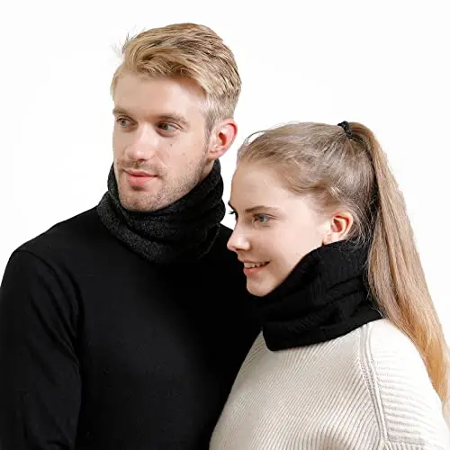Onvavient Scaldacollo Invernale Uomo, Sciarpa Tubolare Caldo Collo Sci Coprirsi, Scaldacollo Sciarpa Invernale Morbido miniatura 3