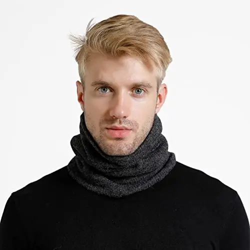 Onvavient Scaldacollo invernale uomo, Sciarpa tubolare caldo collo sci coprirsi, Scaldacollo Sciarpa invernale, Sciarpa miniatura 2