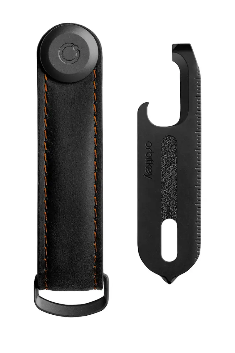 set regalo organizer per le chiavi e multiutensile Crazy Horse colore nero miniatura 2