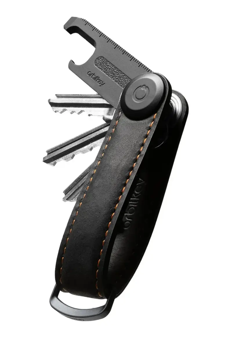 set regalo organizer per le chiavi e multiutensile Crazy Horse colore nero miniatura 3