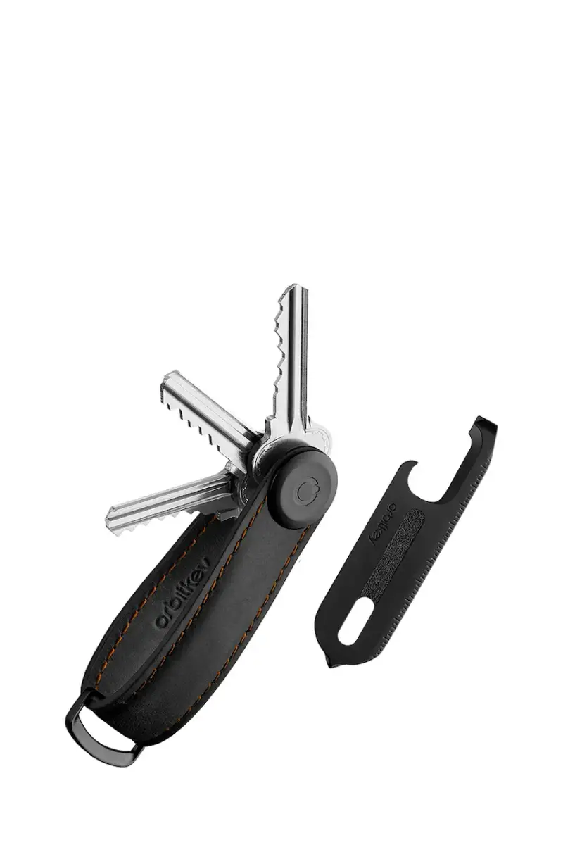 set regalo organizer per le chiavi e multiutensile Crazy Horse colore nero