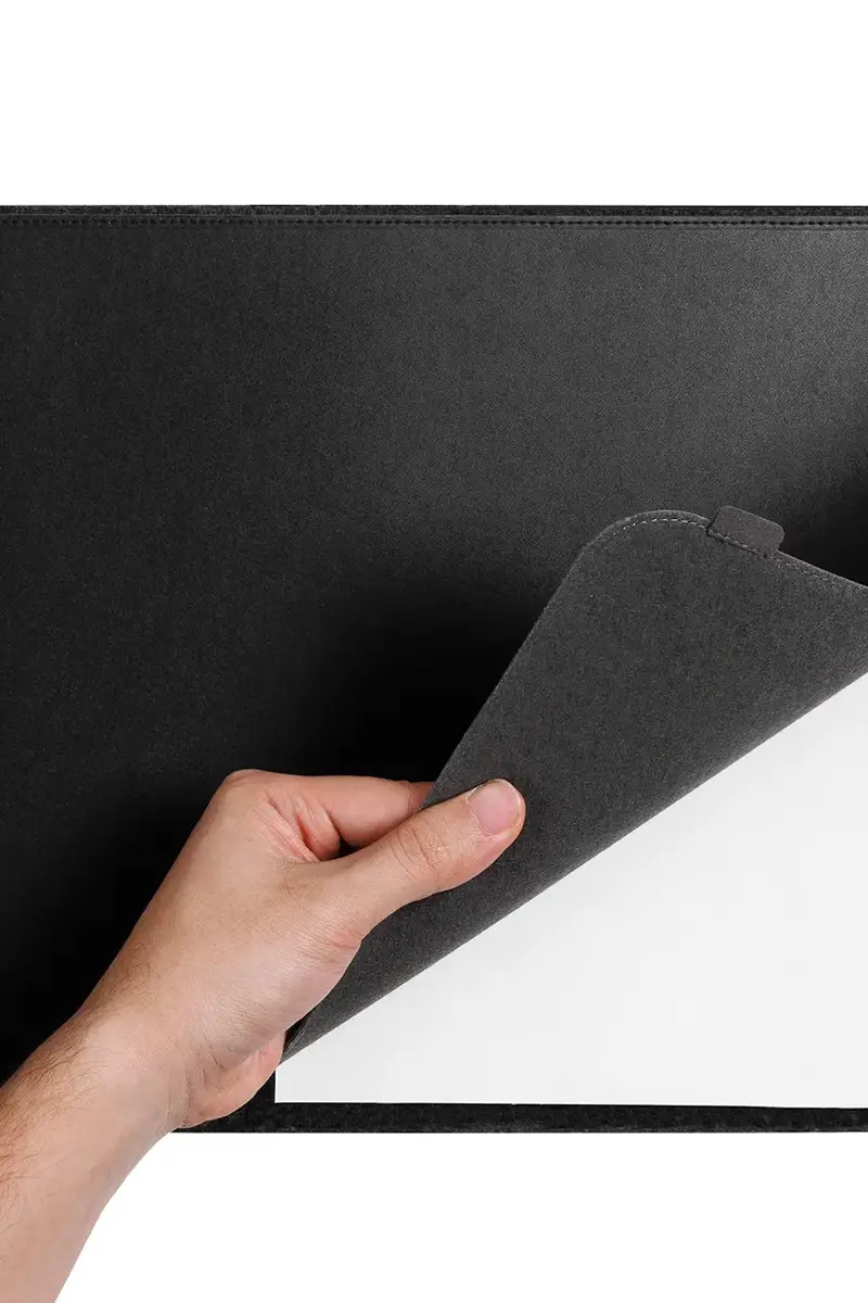 tappetino da scrivania Slim Black 80 x 31 x 0, 5 cm colore nero miniatura 3