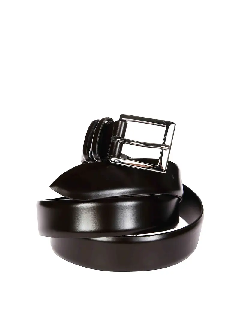 Cintura Classica In Pelle 3Cm Marrone