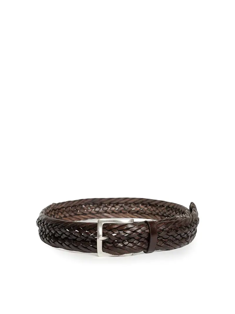 Cintura Intrecciata Masculine Marrone