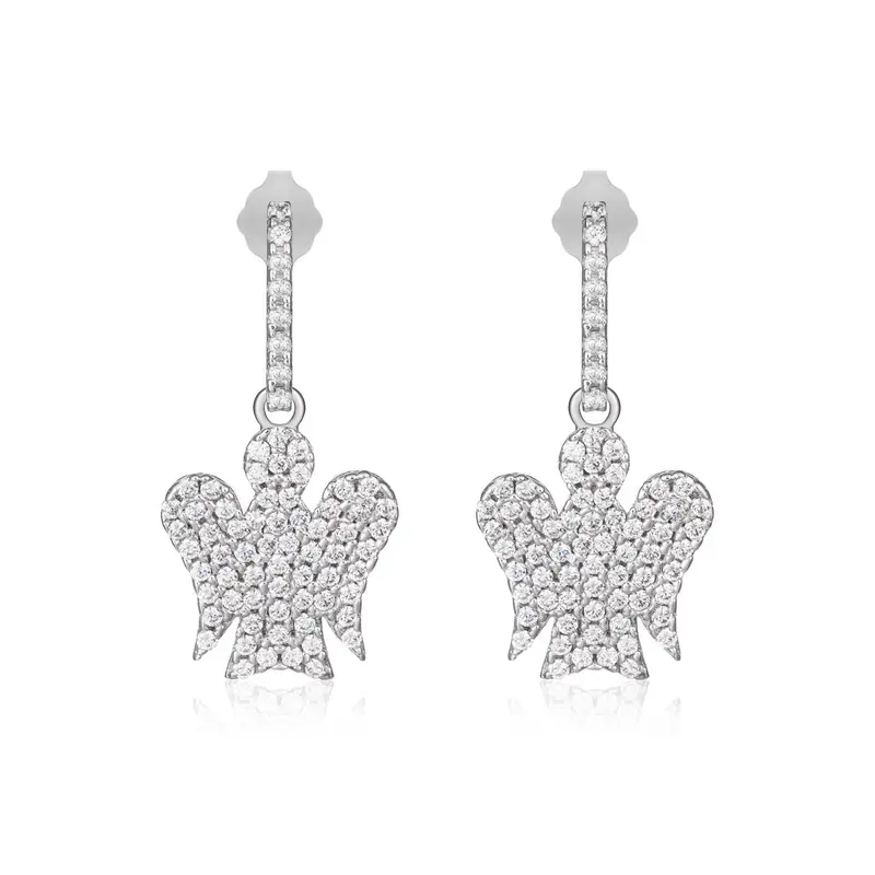 Orecchini Angeli in Argento e Zirconi