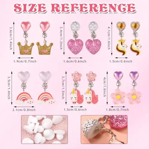 YEAMLTE Orecchini Bambina Multicolore 3420931 miniatura 2