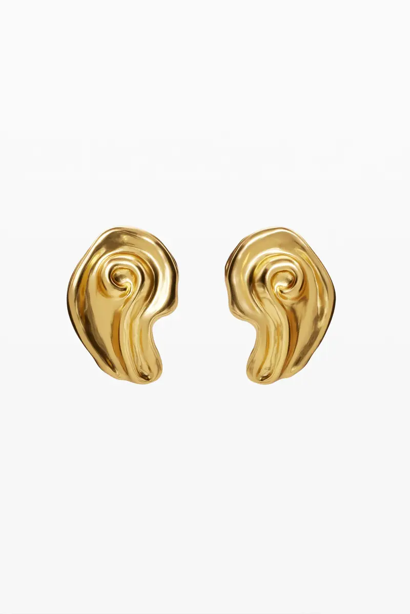 Orecchini conchiglia placcati oro Zalio