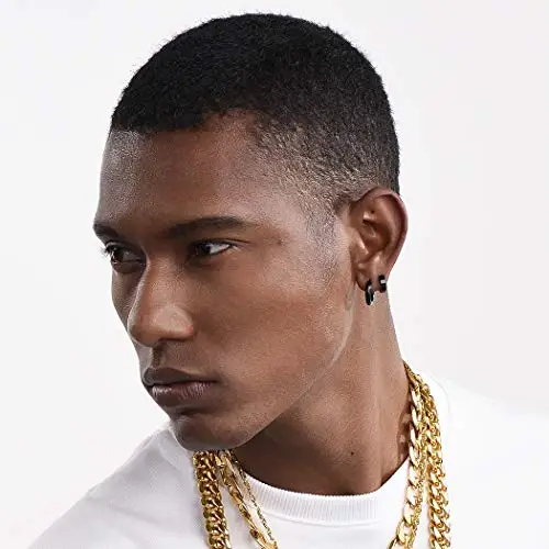 PROSTEEL Orecchini Uomo Nero 2579110 miniatura 3