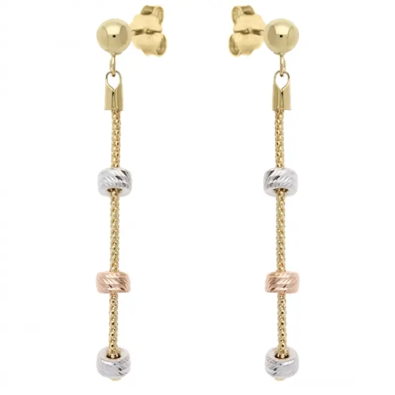 Gioielleria Lucchese Oro Orecchini Donna Rosa 1904704