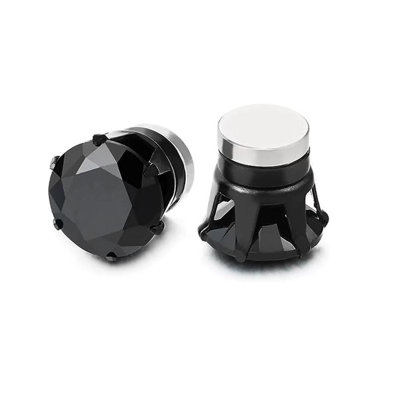 QUXING Orecchini Uomo Nero 20036