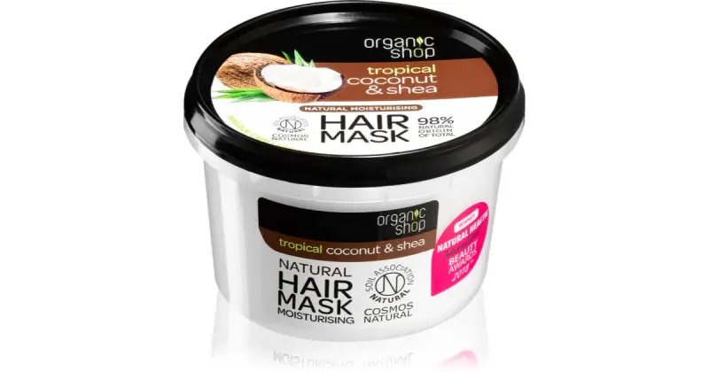 Natural Cocco e burro di karitè maschera intensa per capelli effetto idratante 250 ml