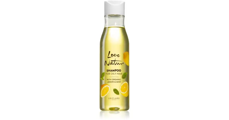 Love Nature Organic Limone e menta shampoo di pulizia profonda per capelli grassi 250 ml